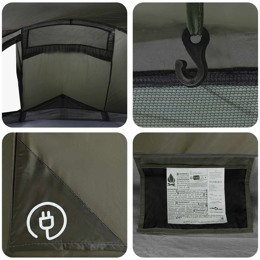Backpacking Tent Olijfgroen 2-persoons