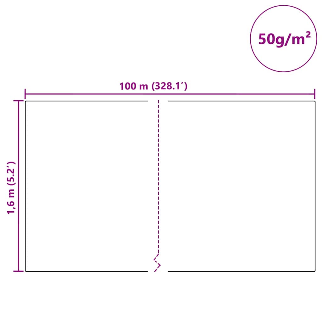 Vorstbescherming Plantvlies Beige 100 x 1,6 m Niet-geweven Stof