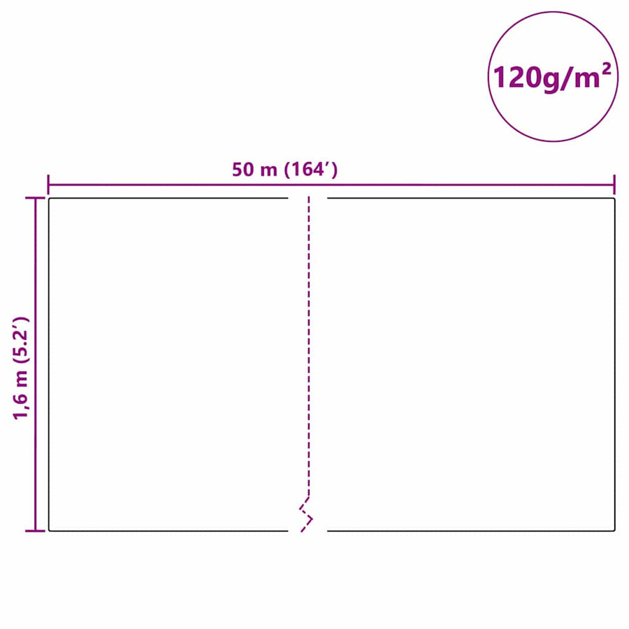 Vorstbescherming Plantvlies Beige 50 x 1,6 m Niet-geweven Stof