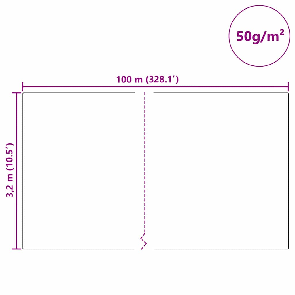Vorstbescherming Plantvlies Beige 100 x 3,2 m Niet-geweven Stof