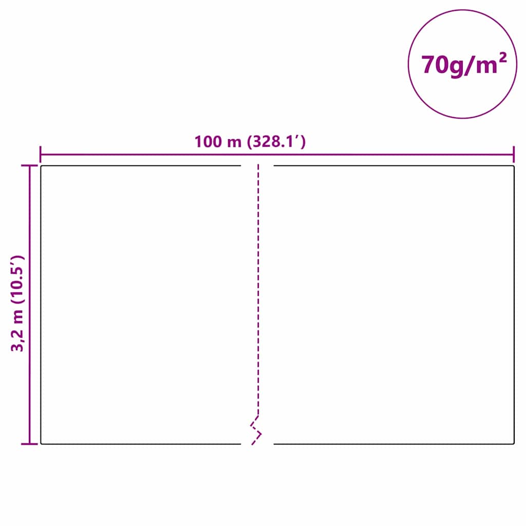 Vorstbescherming Plantvlies Beige 100 x 3,2 m Niet-geweven Stof