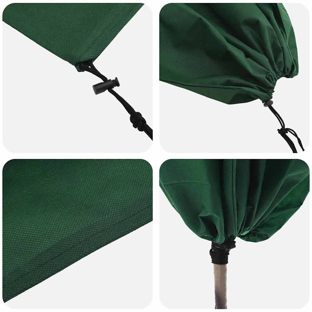 Vorstbescherming Plantenfleece Covers 10 pcs Groen 0,8 x 1,2 m