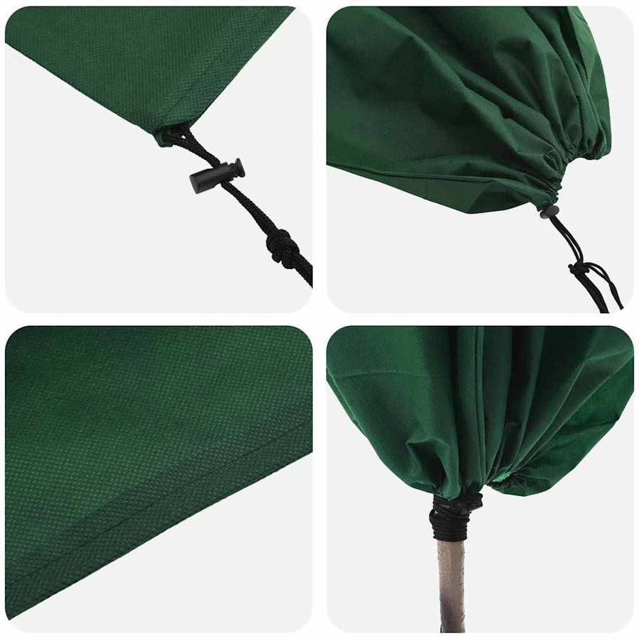 Vorstbescherming Plantenfleece Covers 10 pcs Groen 0,8 x 1,2 m