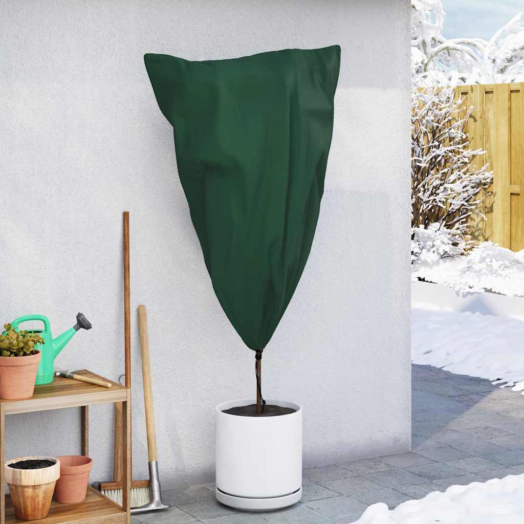 Vorstbescherming Plantenfleece Covers 10 pcs Groen 0,8 x 1,2 m