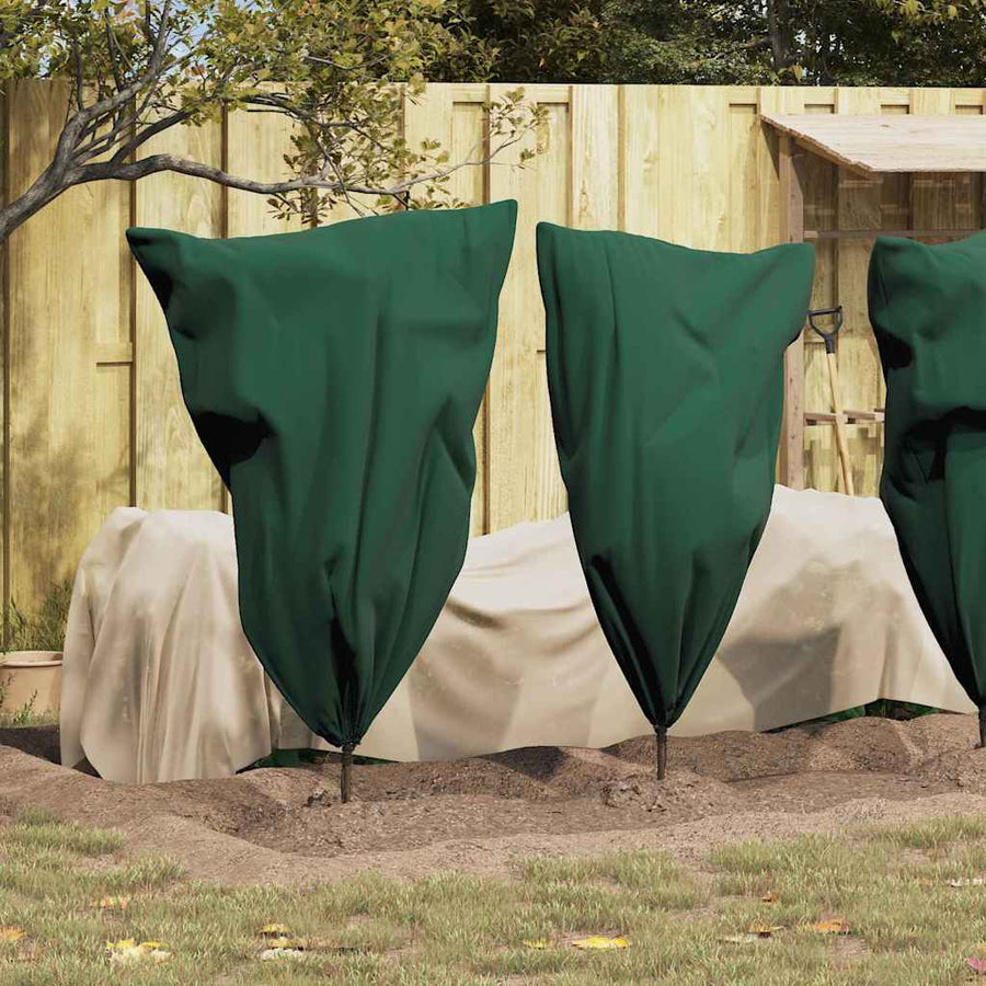 Vorstbescherming Plantenfleece Covers 10 pcs Groen 0,8 x 1,2 m