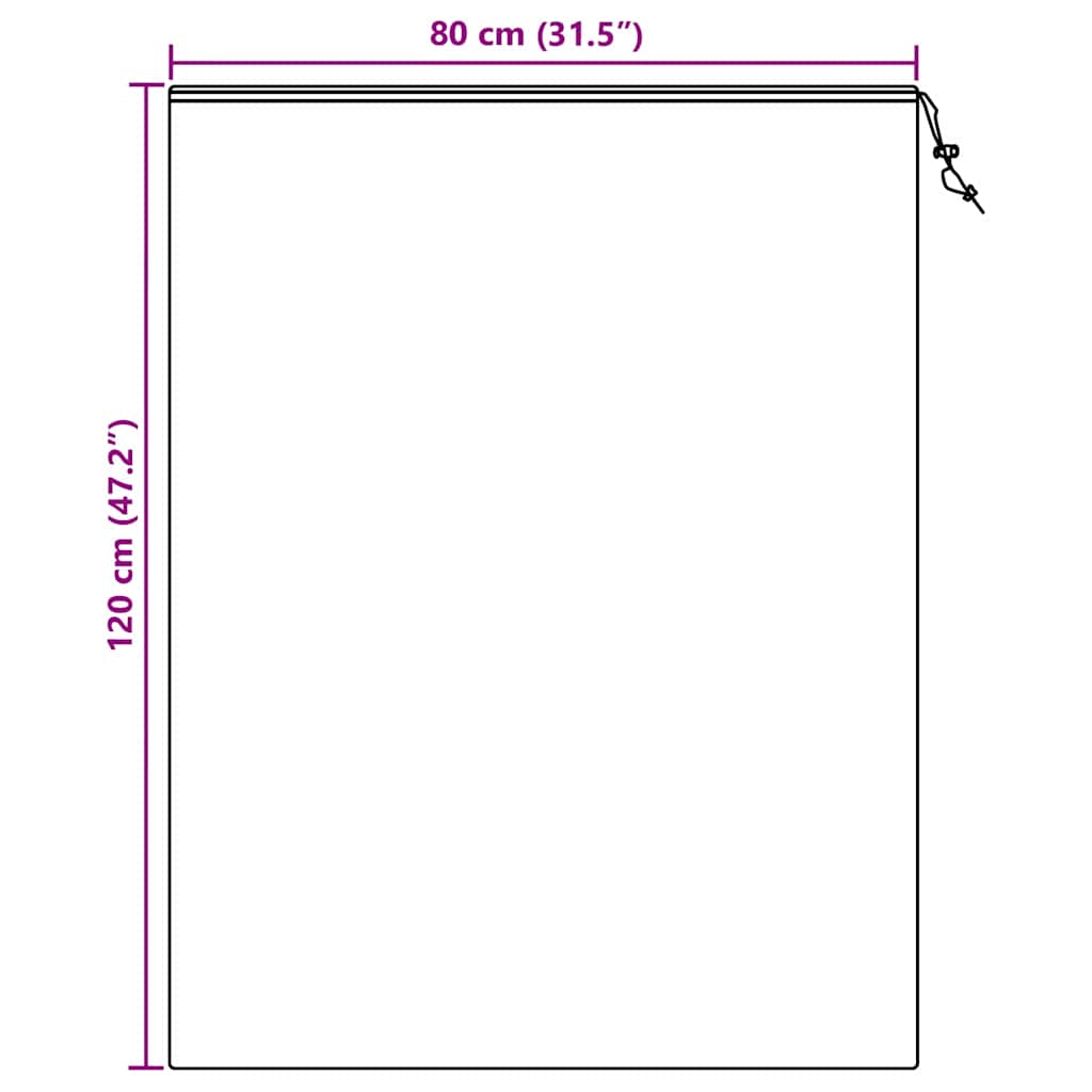 Vorstbescherming Plantenfleece Covers 10 pcs Groen 0,8 x 1,2 m