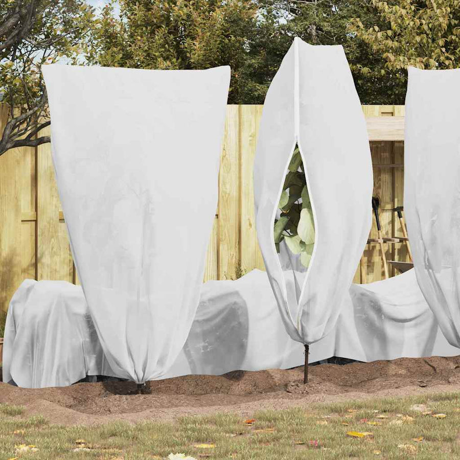 Vorstbescherming Plantenfleece Covers 5 pcs Wit 1,55 x 1 m