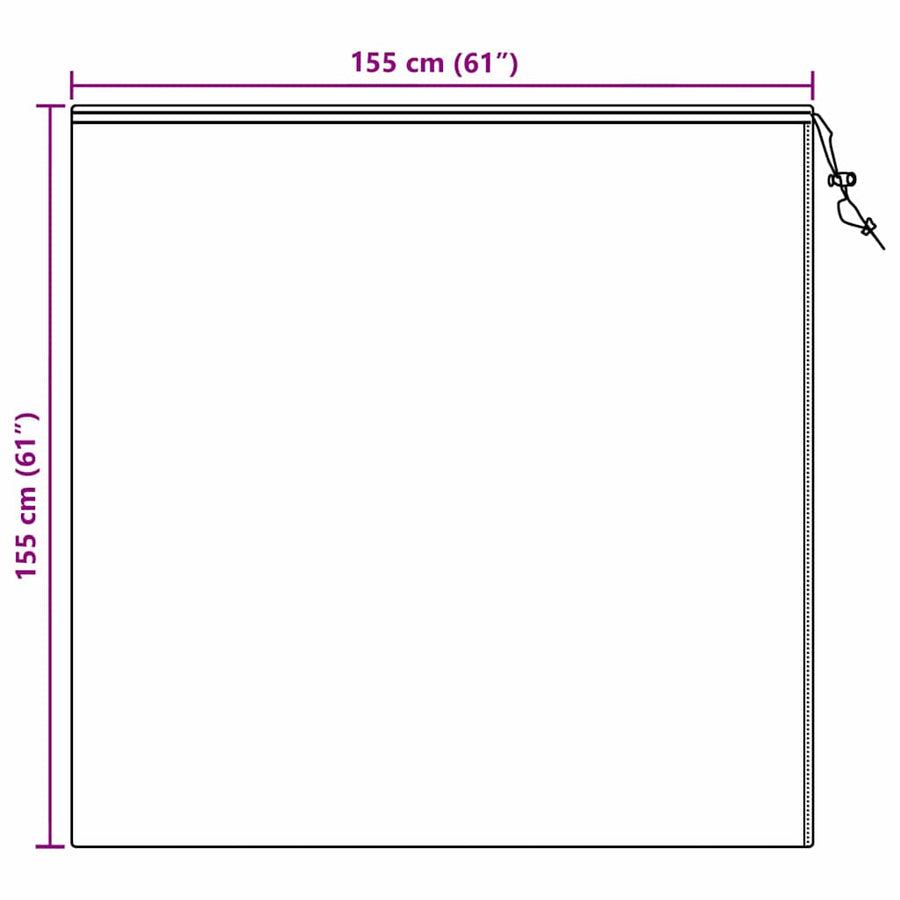 Vorstbescherming Plantenfleece Covers 5 pcs Wit 1,55 x 1,55 m