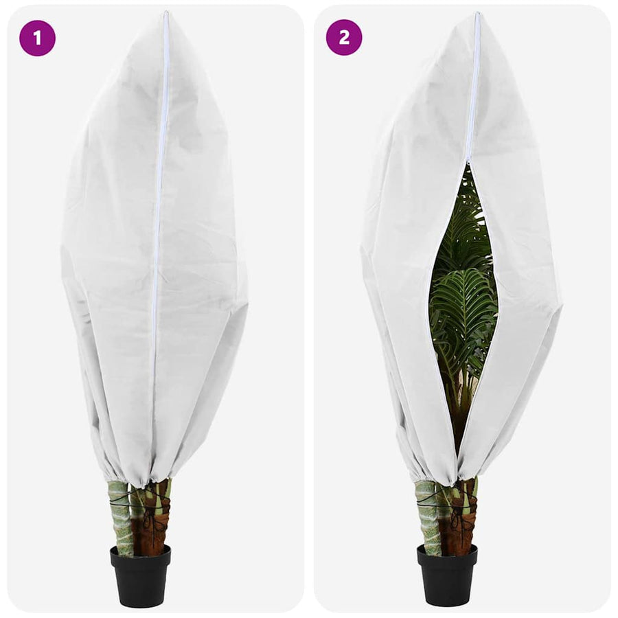 Vorstbescherming Plantenfleece Covers 5 pcs Wit 1,8 x 1,2 m