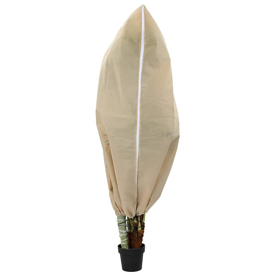 Vorstbescherming Plantenfleece Covers 5 pcs Beige 1,55 x 1,55 m