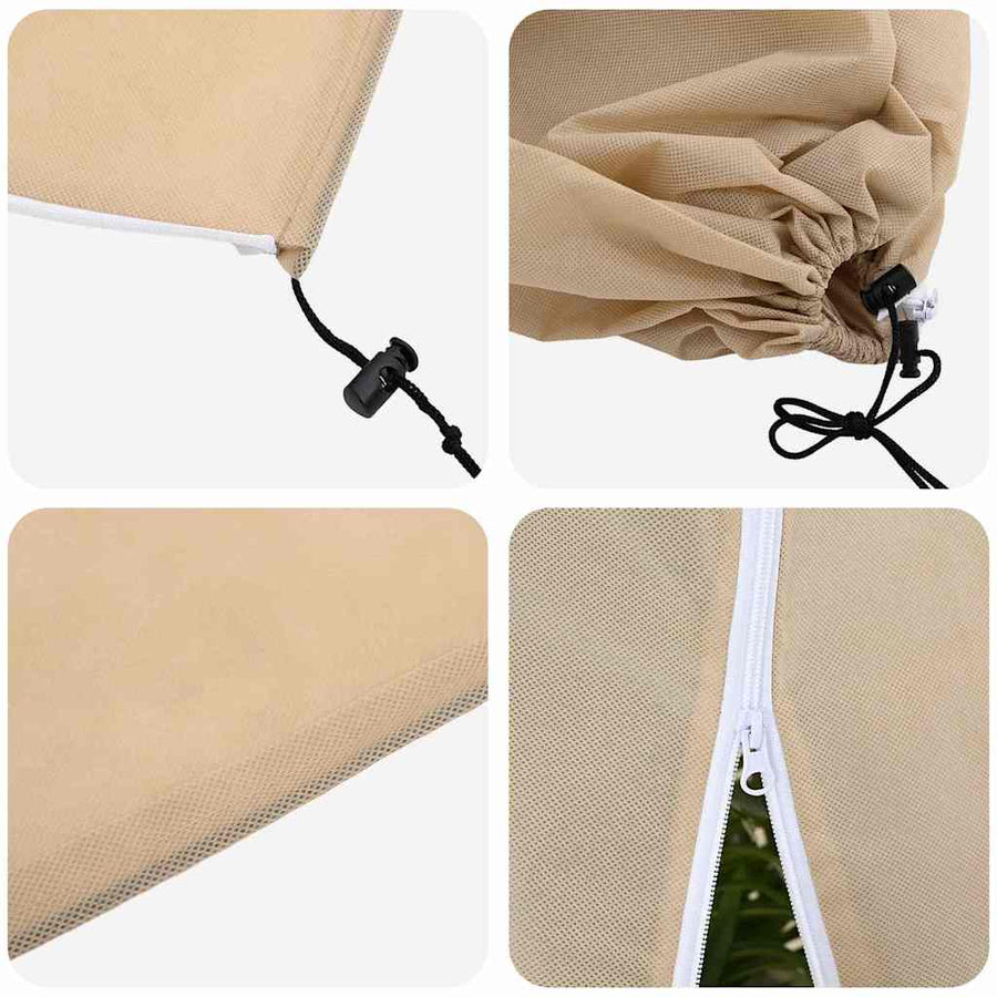 Vorstbescherming Plantenfleece Covers 5 pcs Beige 1,8 x 1,2 m