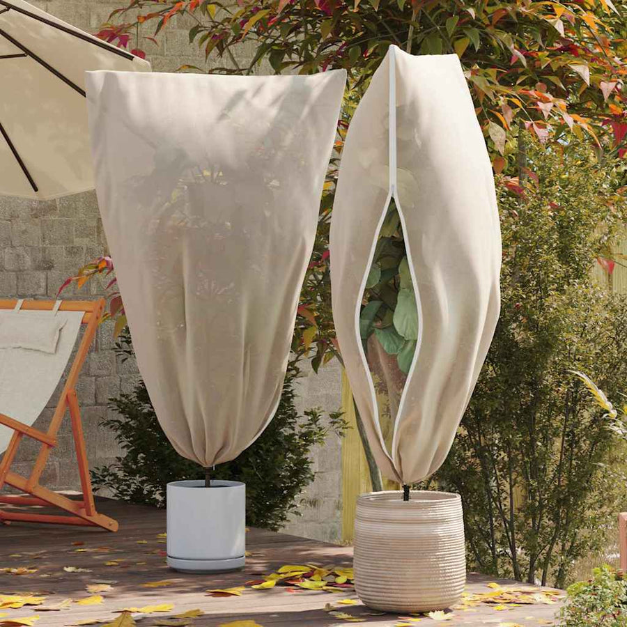Vorstbescherming Plantenfleece Covers 5 pcs Beige 1,8 x 1,2 m