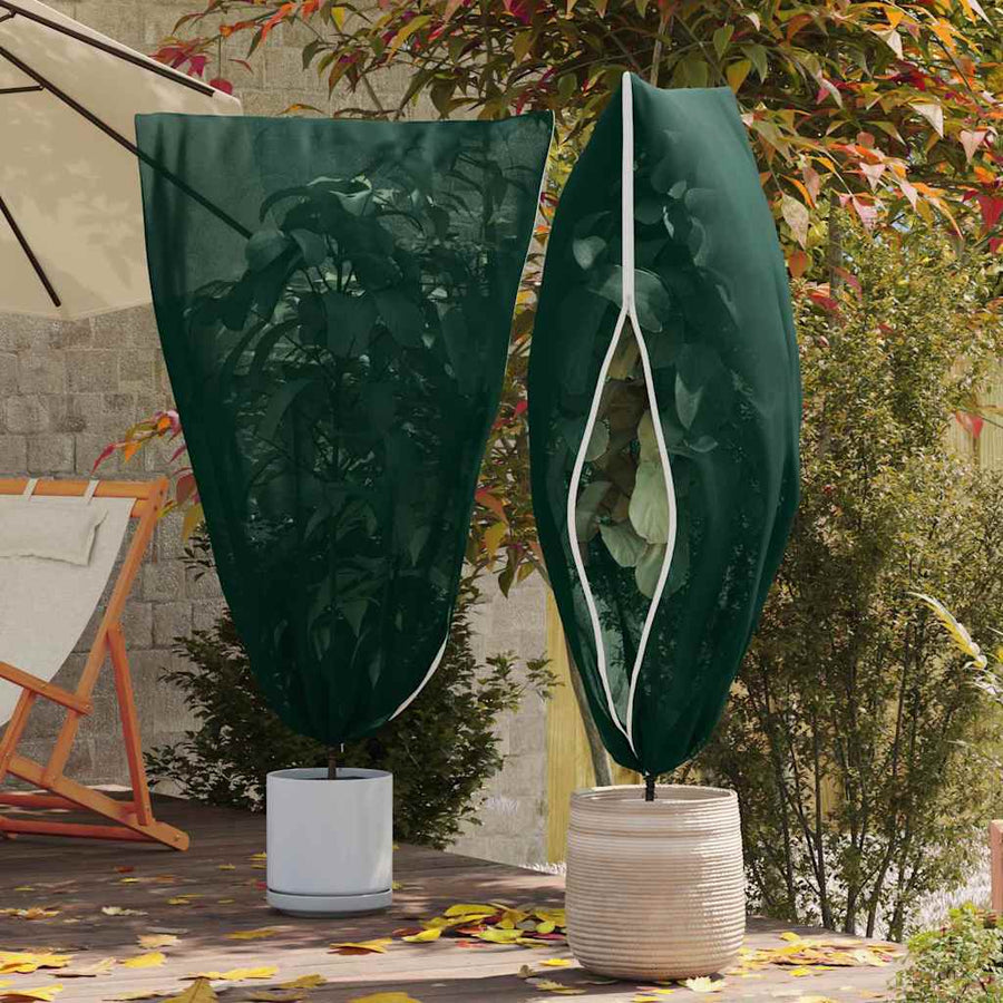 Vorstbescherming Plantenfleece Covers 5 pcs Groen 1,55 x 1 m