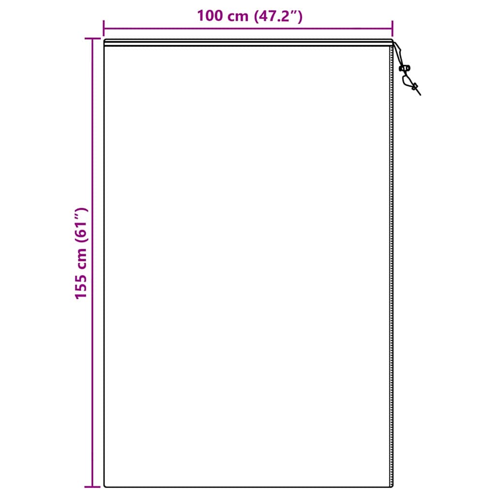 Vorstbescherming Plantenfleece Covers 5 pcs Groen 1,55 x 1 m