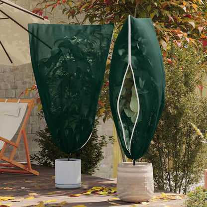 Vorstbescherming Plantenfleece Covers 5 pcs Groen 1,55 x 1,55 m