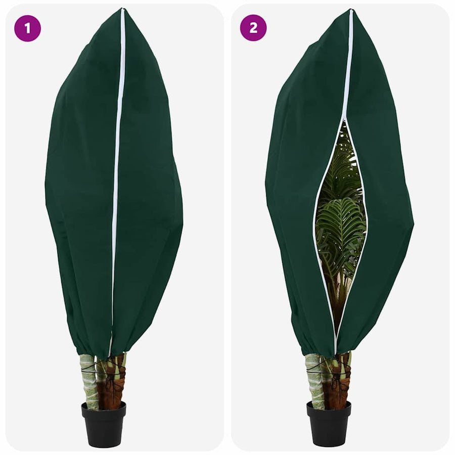 Vorstbescherming Plantenfleece Covers 5 pcs Groen 1,8 x 1,2 m
