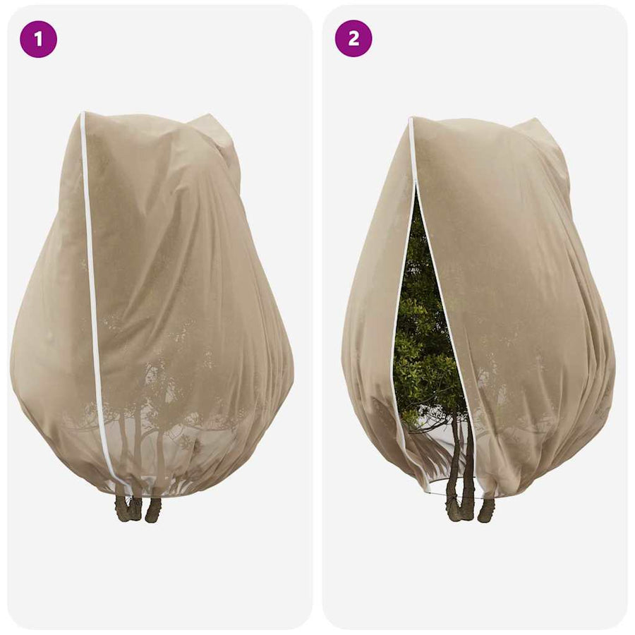 Vorstbescherming Plantenfleece Covers Beige 2,4 x 2 m