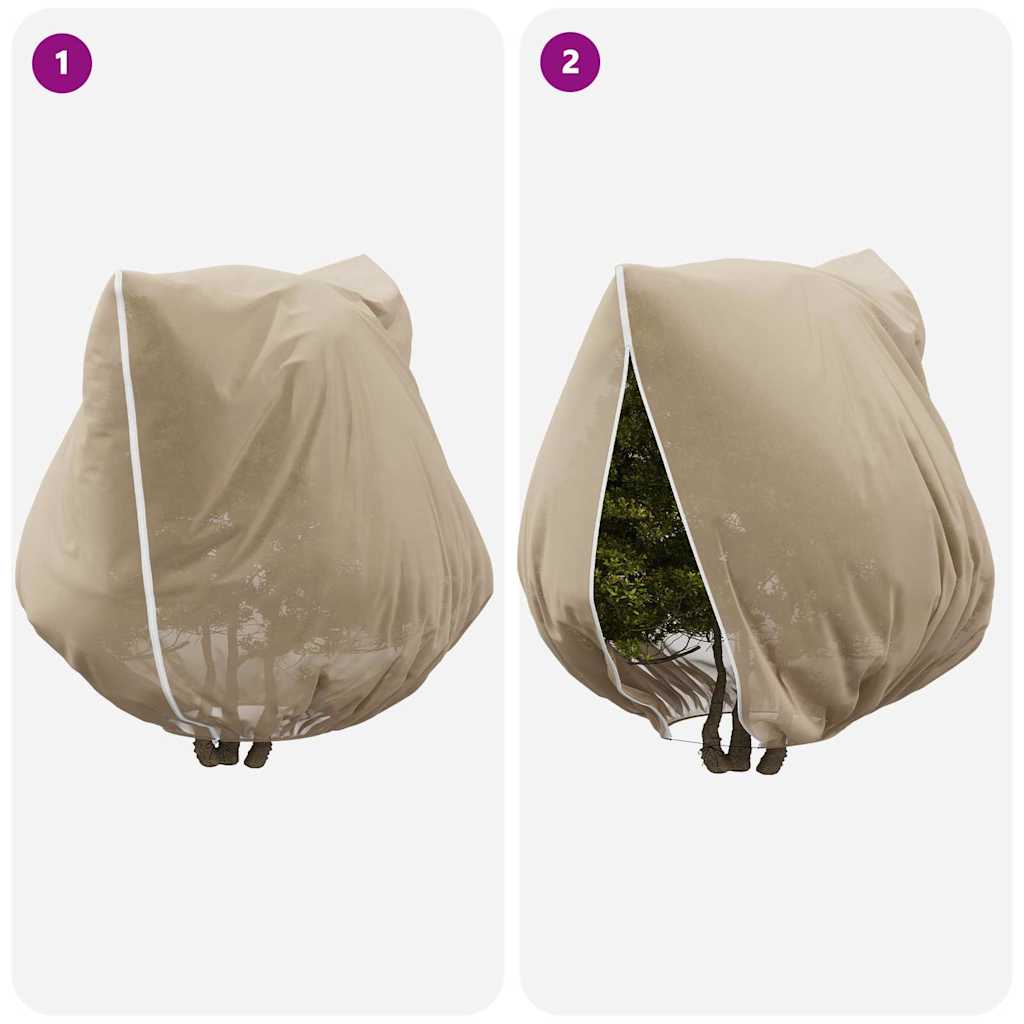 Vorstbescherming Plantenfleece Covers 3 pcs Beige 3.5 x 3.93 m