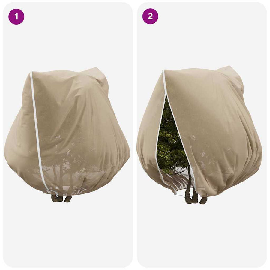 Vorstbescherming Plantenfleece Covers 3 pcs Beige 3.5 x 3.93 m