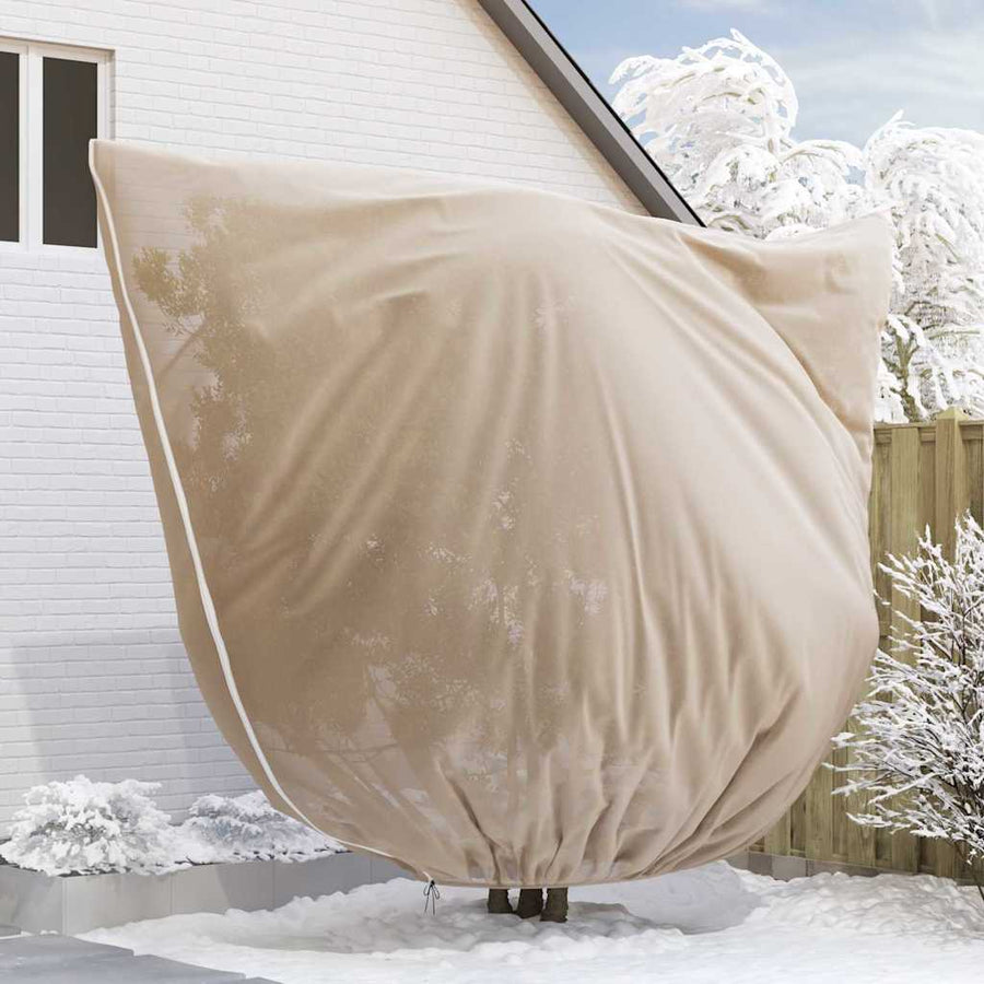 Vorstbescherming Plantenfleece Covers 3 pcs Beige 3.5 x 3.93 m