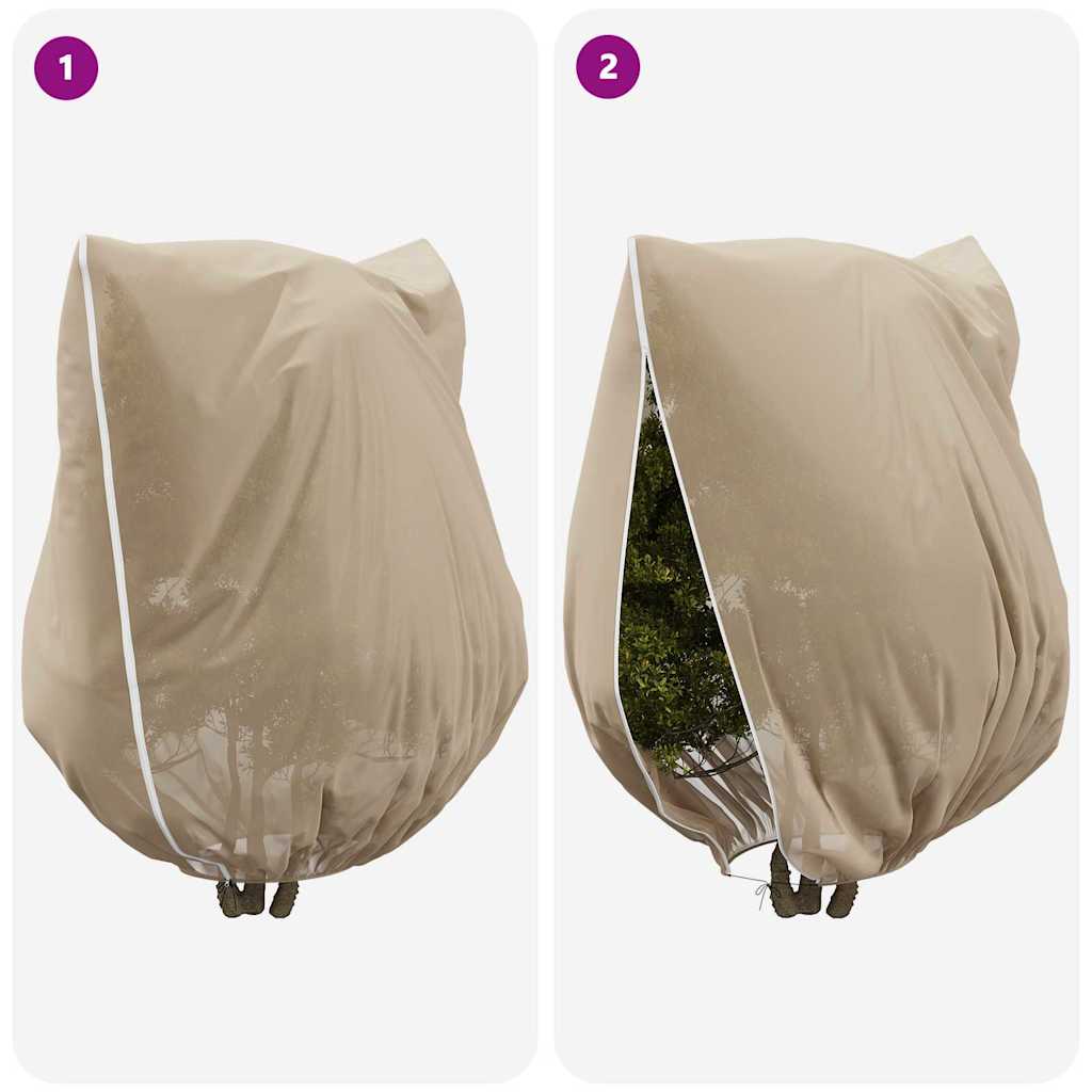 Vorstbescherming Plantenfleece Covers 3 pcs Beige 3.5 x 3.93 m