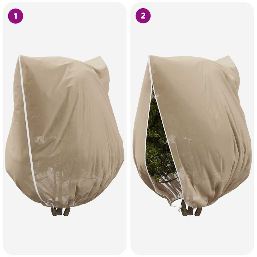 Vorstbescherming Plantenfleece Covers 3 pcs Beige 3.5 x 3.93 m