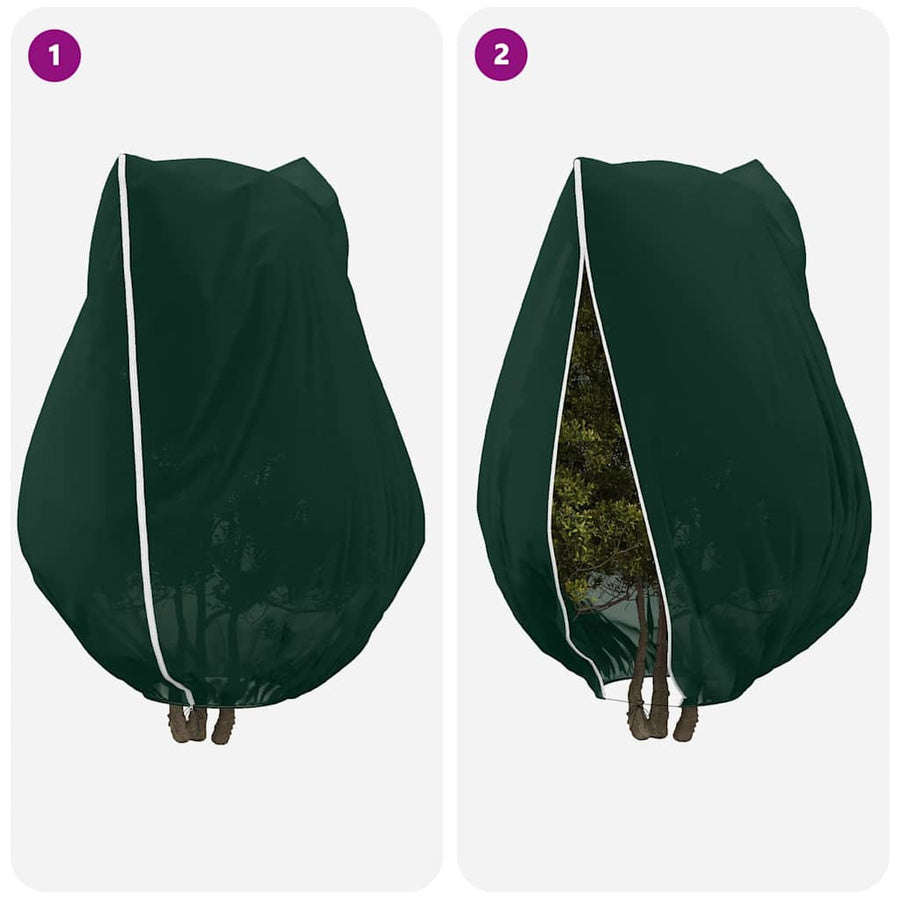 Vorstbescherming Plantenfleece Covers Groen 2,4 x 2 m