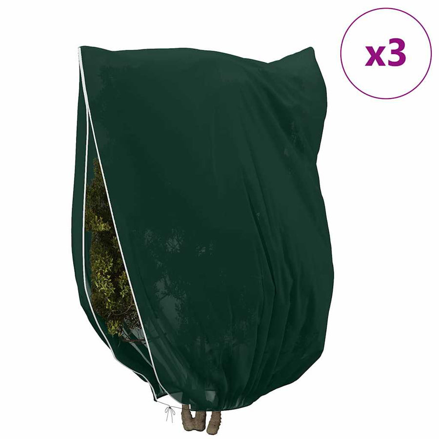 Vorstbescherming Plantenfleece Covers 3 pcs Groen 3,5 x 2,5 m