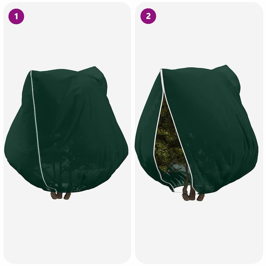 Vorstbescherming Plantenfleece Covers 3 pcs Groen 3.5 x 3.93 m