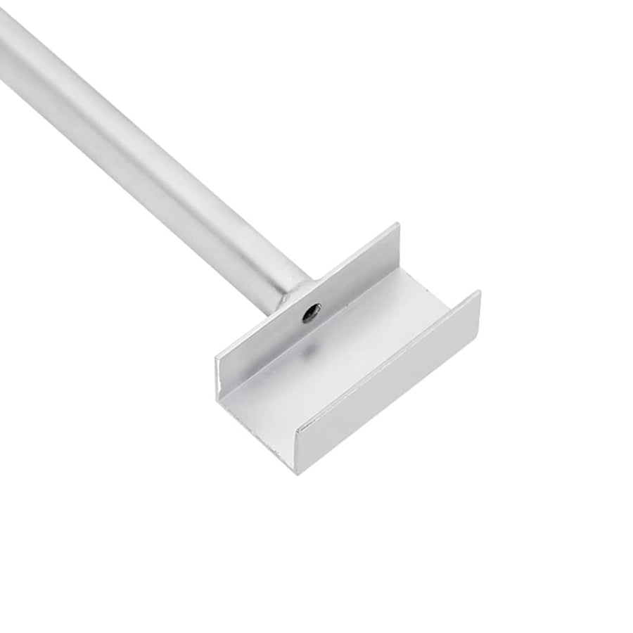 Zeildoekbevestiging voor aanhangwagens 2 pcs Zilver 100-145 cm