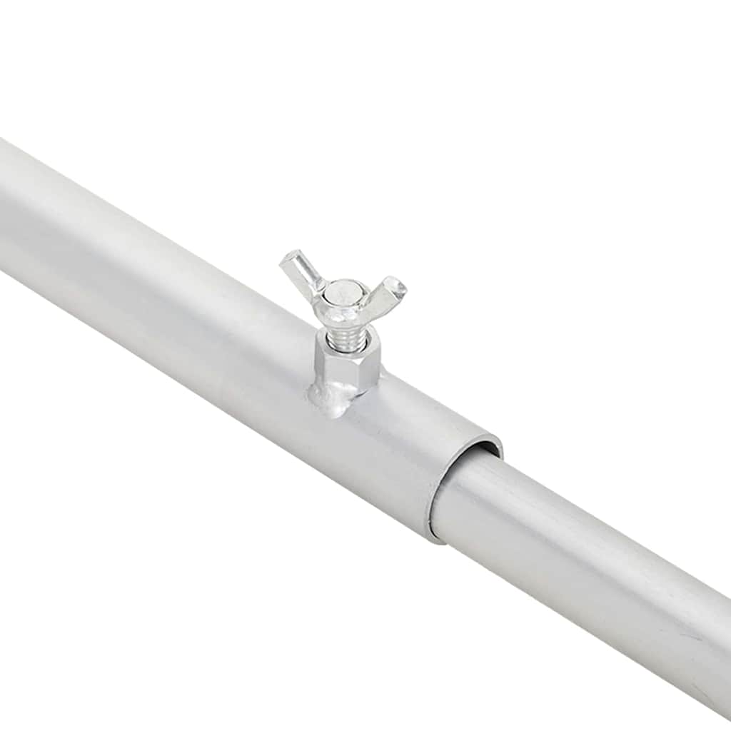 Zeildoekbevestiging voor aanhangwagens 2 pcs Zilver 100-145 cm