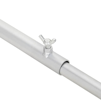 Zeildoekbevestiging voor aanhangwagens 2 pcs Zilver 100-145 cm