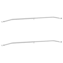 Zeildoekbevestiging voor aanhangwagens 2 pcs Zilver 100-145 cm