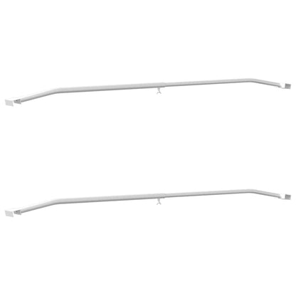 Zeildoekbevestiging voor aanhangwagens 2 pcs Zilver 100-145 cm
