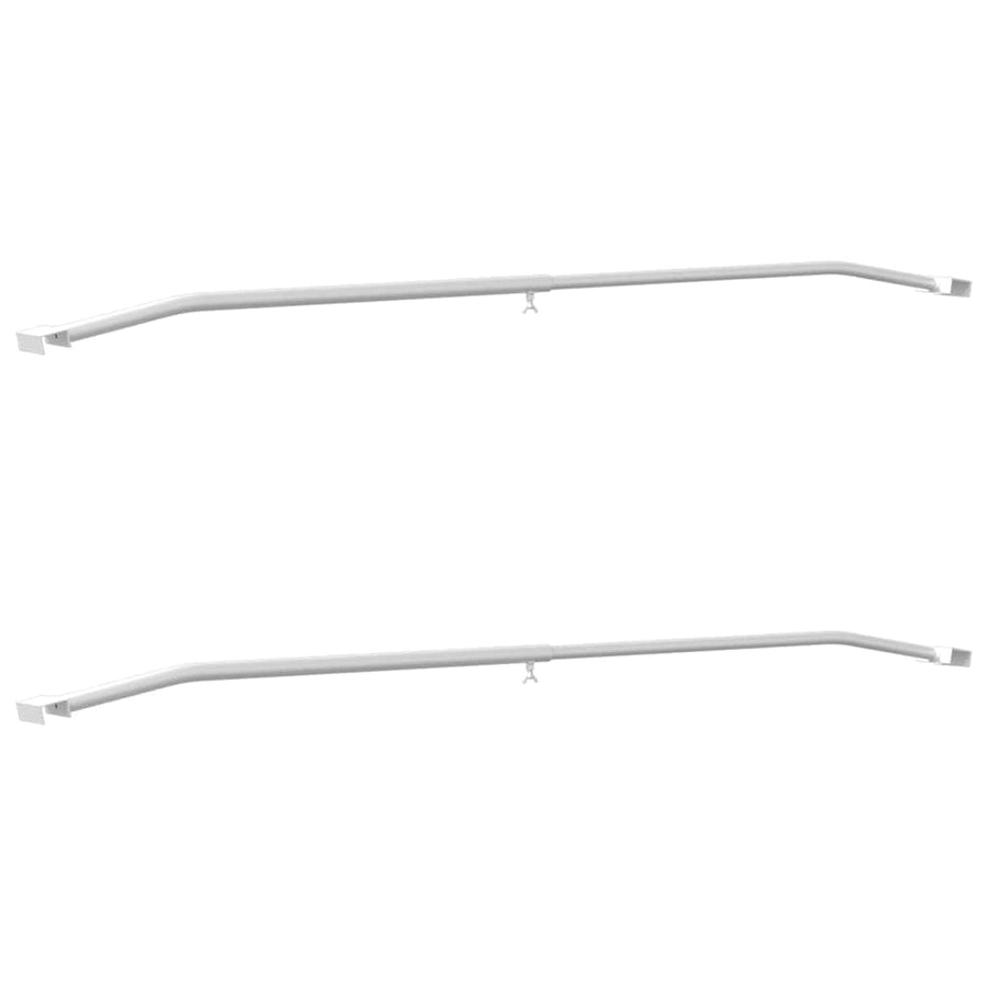 Zeildoekbevestiging voor aanhangwagens 2 pcs Zilver 100-145 cm