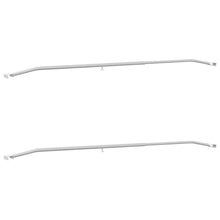 geschikt voor vlak tarpaulin beugel 2 pcs Zilver 130-210 cm