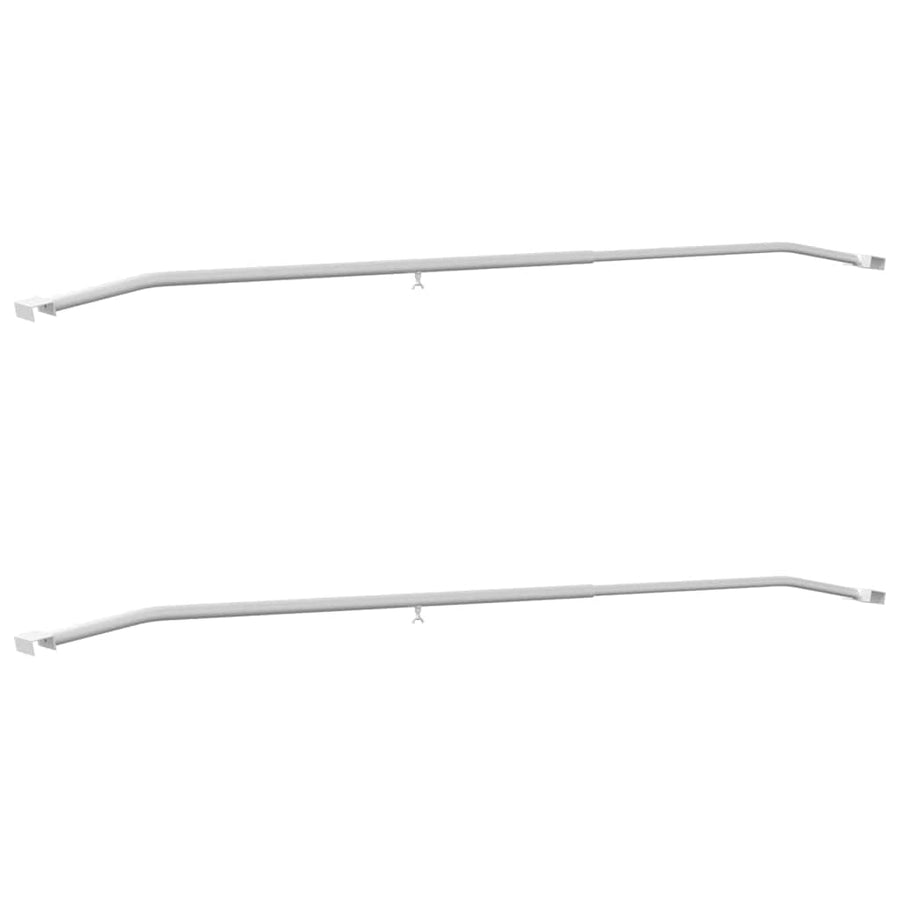 geschikt voor vlak tarpaulin beugel 2 pcs Zilver 130-210 cm