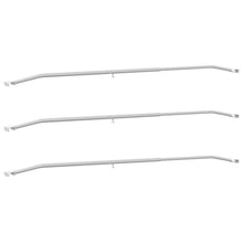 geschikt voor vlak tarpaulin beugel 3 pcs Zilver 130-210 cm
