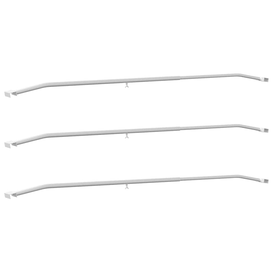 geschikt voor vlak tarpaulin beugel 3 pcs Zilver 130-210 cm