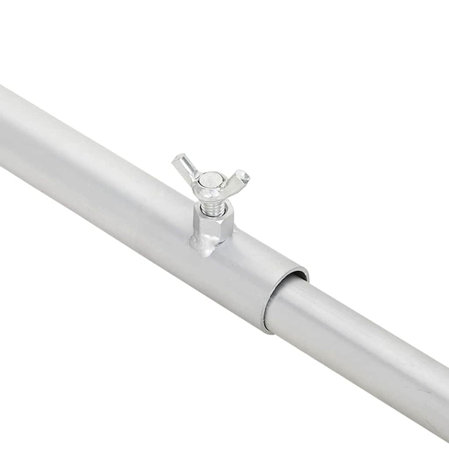 Zeildoekbevestiging voor aanhangwagens 4 pcs Zilver 130-210 cm