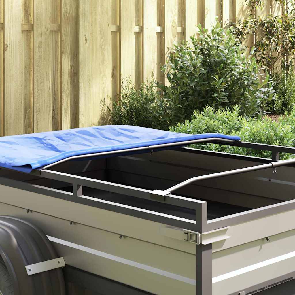 geschikt voor vlak tarpaulin beugel 4 pcs Zilver 130-210 cm