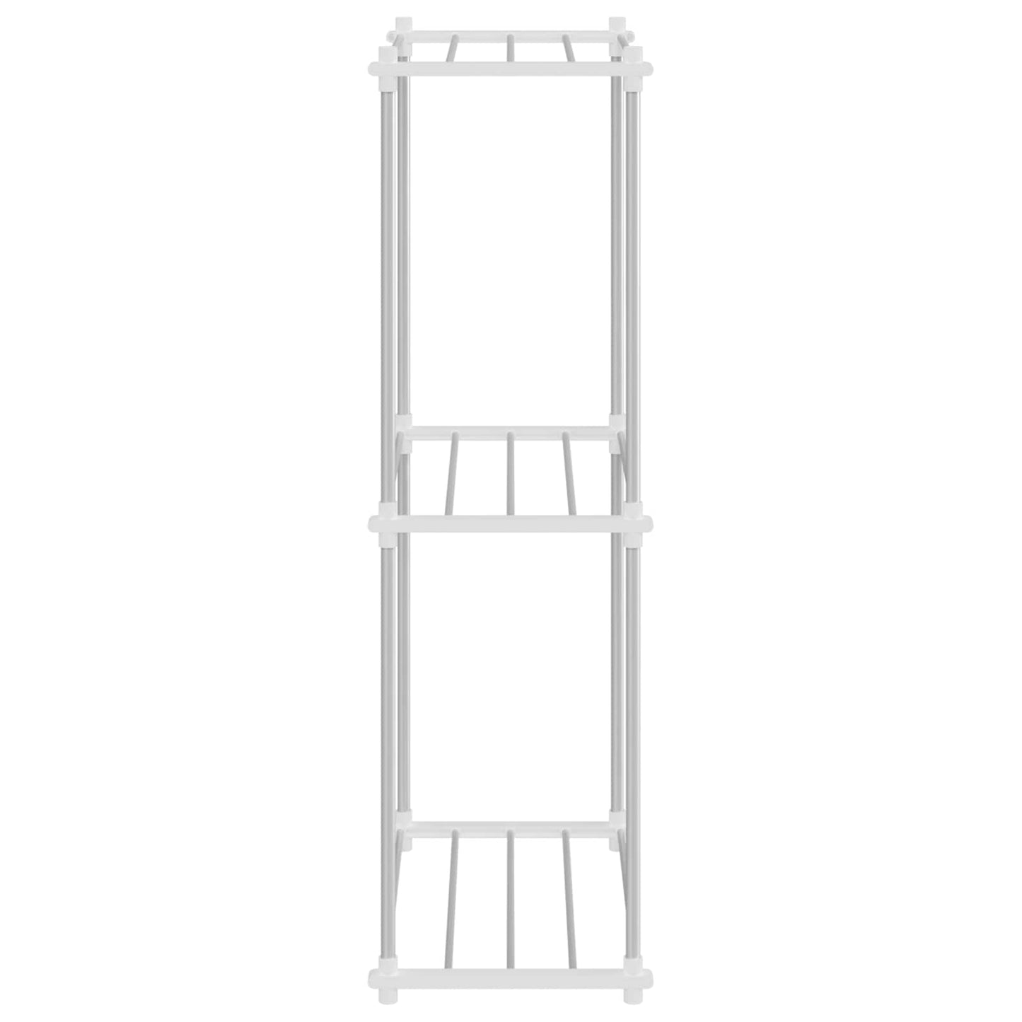 Buisvormige plank met opslag Wit 42,5 x 27 x 91,5 cm Aluminium