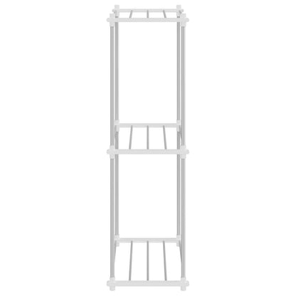 Buisvormige plank met opslag Wit 42,5 x 27 x 91,5 cm Aluminium