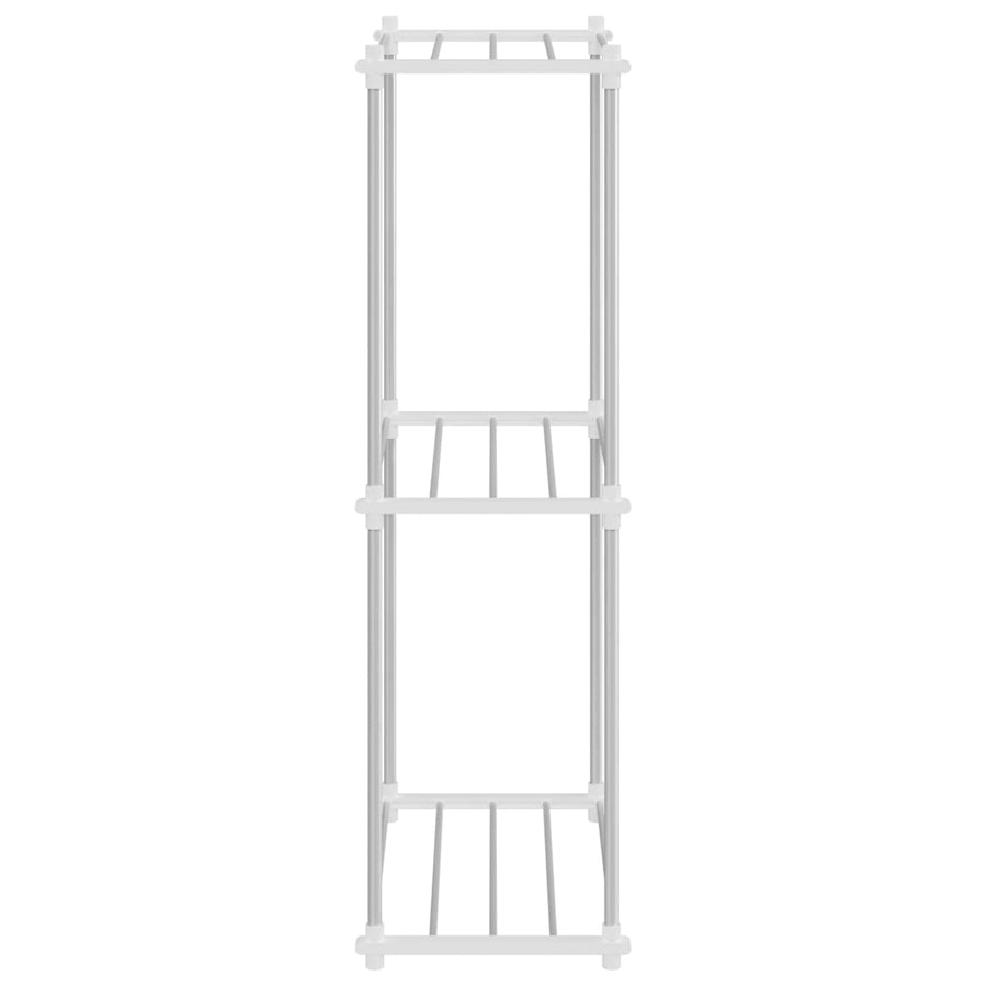 Buisvormige plank met opslag Wit 42,5 x 27 x 91,5 cm Aluminium