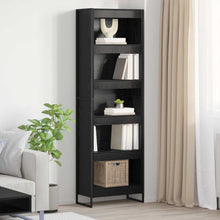 Boekenkast 2 pcs Zwart Eiken 80 x 30 x 155 cm Bewerkt hout
