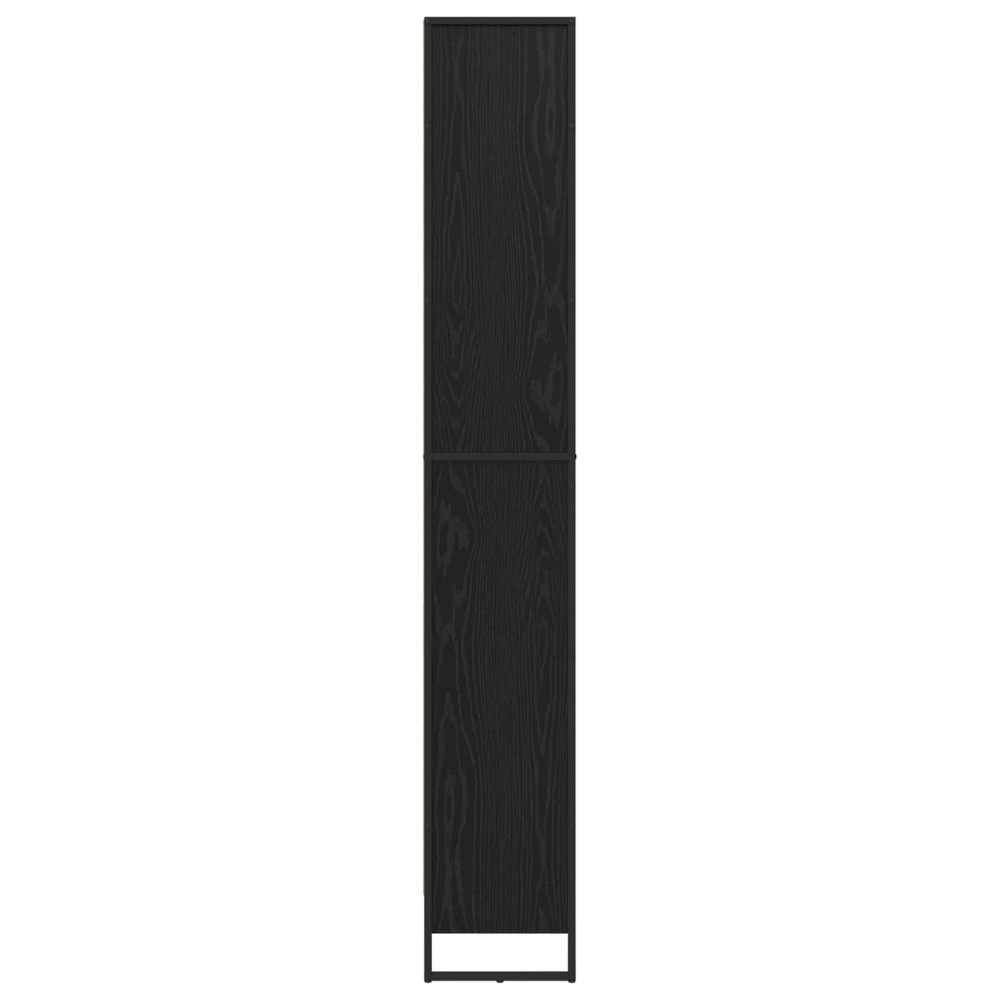 Boekenkast 2 pcs Zwart Eiken 80 x 30 x 155 cm Bewerkt hout