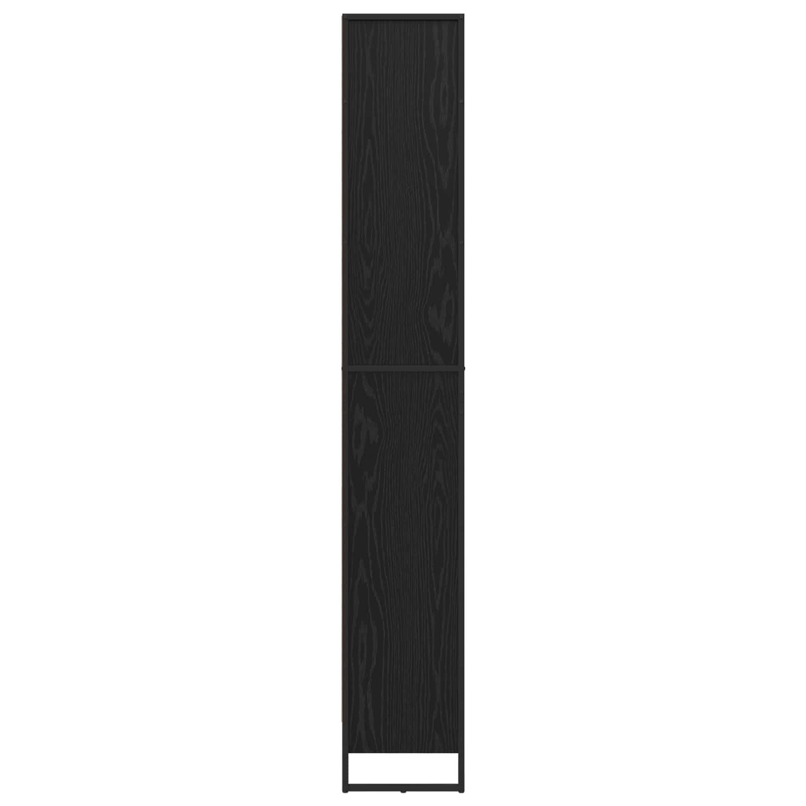 Boekenkast 2 pcs Zwart Eiken 80 x 30 x 155 cm Bewerkt hout