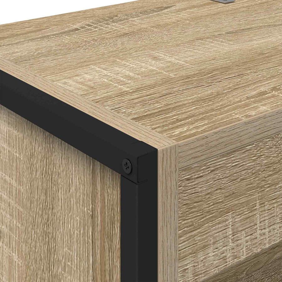 Boekenkast 2 pcs Sonoma 80 x 30 x 155 cm Bewerkt hout