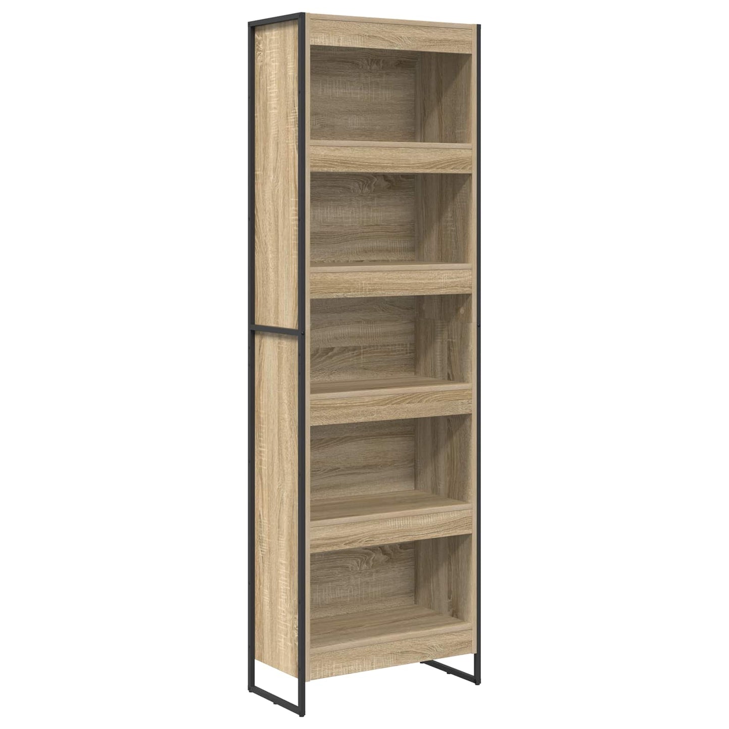 Boekenkast 2 pcs Sonoma 80 x 30 x 155 cm Bewerkt hout