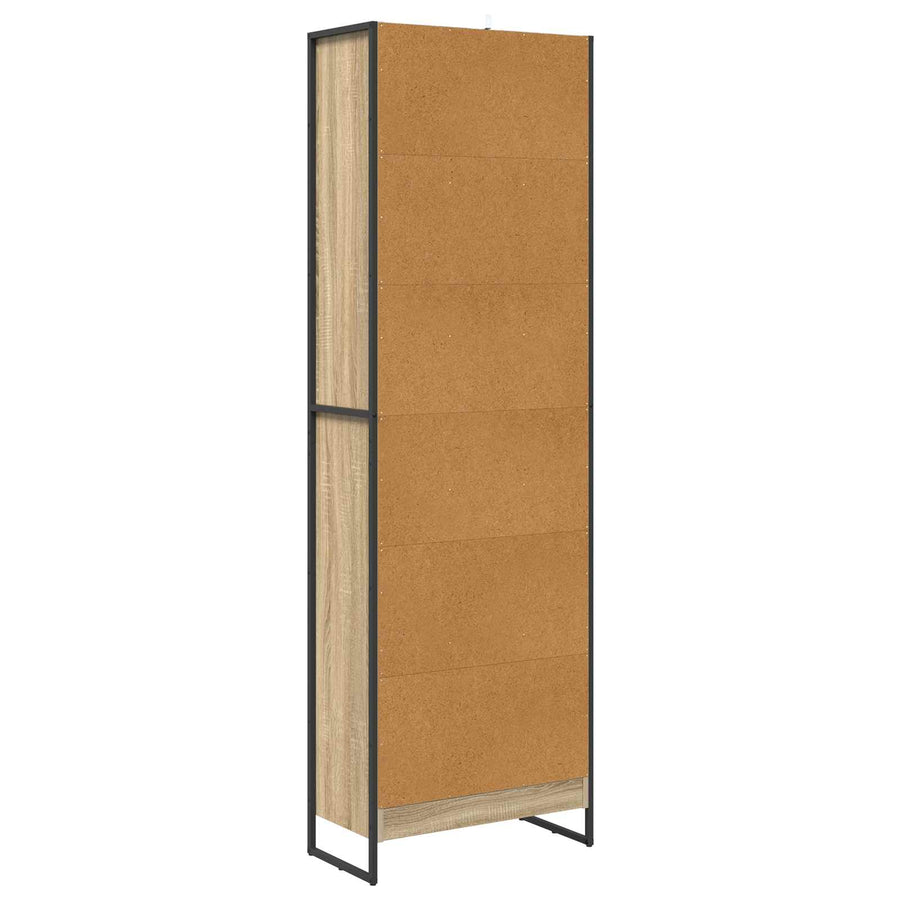 Boekenkast 2 pcs Sonoma 80 x 30 x 155 cm Bewerkt hout